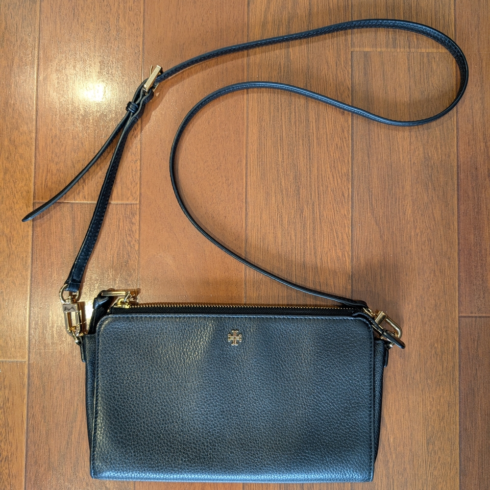 Tory Burch Black Leather Crossbody Bag